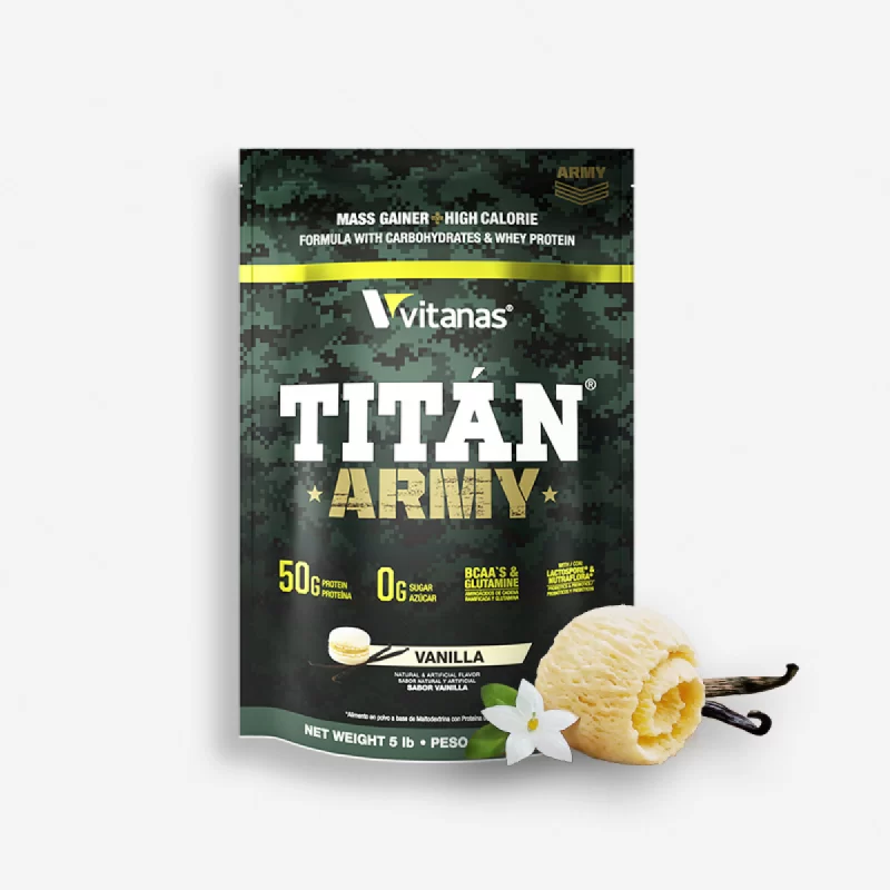 TITAN ARMY 5 LIBRAS SABOR VAINILLA - VITANAS
