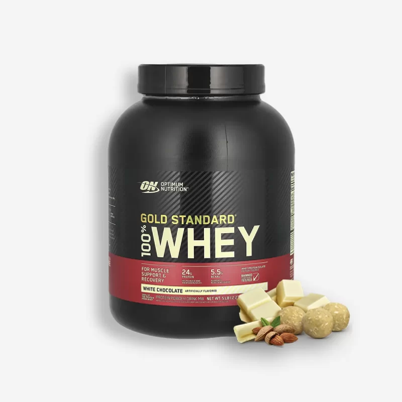 100 % WHEY GOLD STANDARD 5 LIBRAS SABOR WHITE CHOCOLATE - OPTIMUM NUTRITION