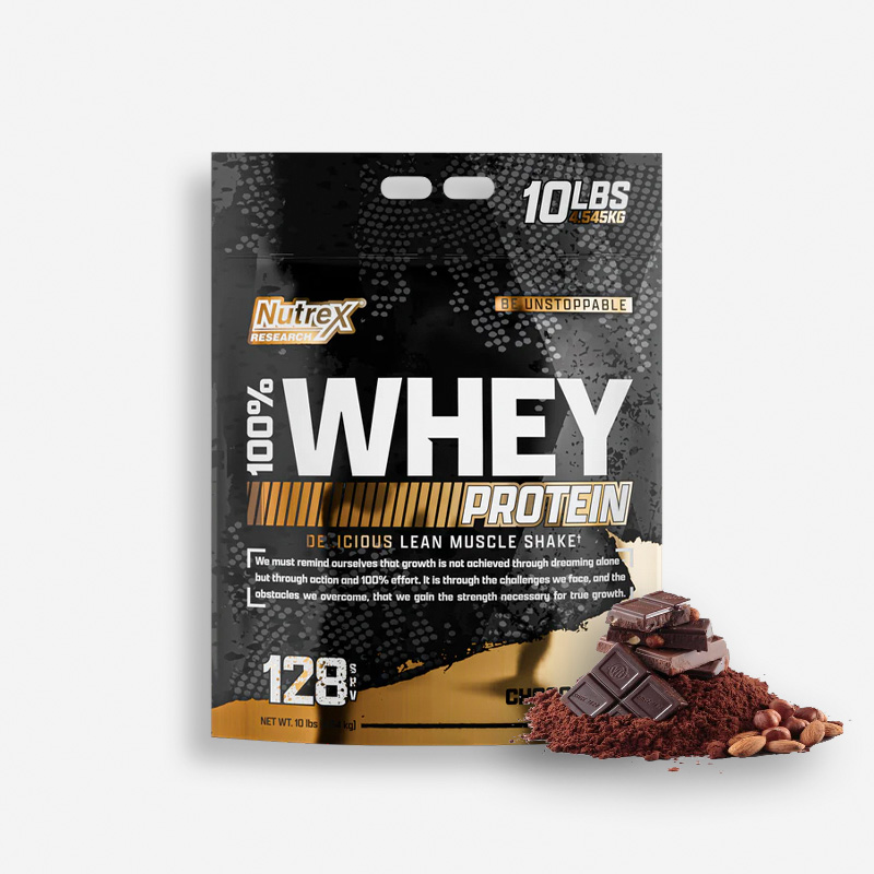 BULTO 100% WHEY PREMIUM NUTREX 10 LIBRAS SABOR CHOCOLATE