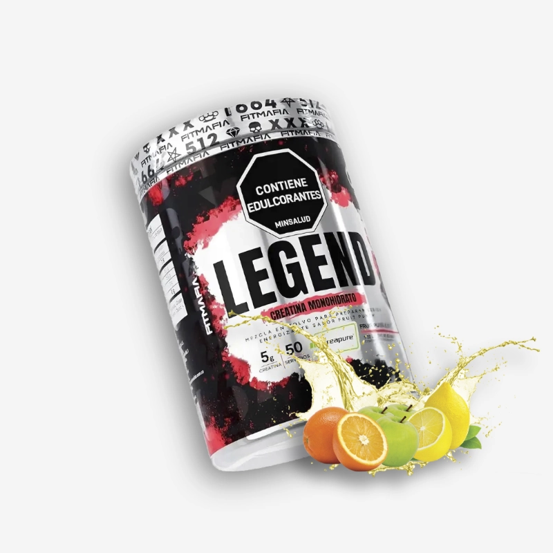 LEGEND CREATINA MONOHIDRATO 50 SERVICIOS SABOR FRUIT PUNCH - FITMAFIA