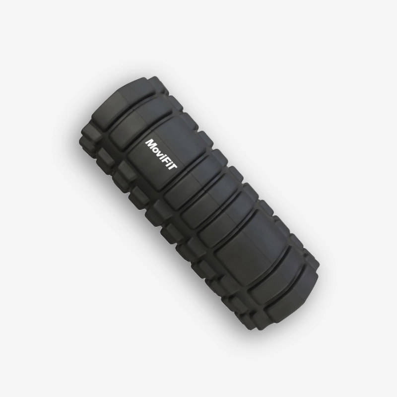 FOAM ROLLER - RODILLO DE MASAJES NEGRO - MOVI FIT