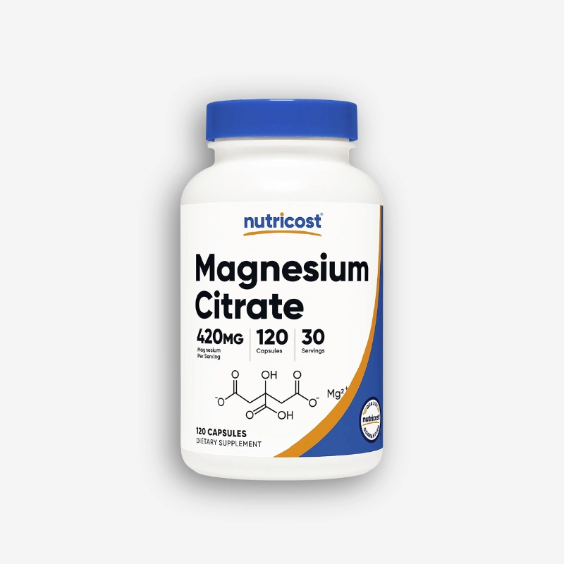 MAGNESIUM CITRATE 120 CAPSULAS - NUTRICOST