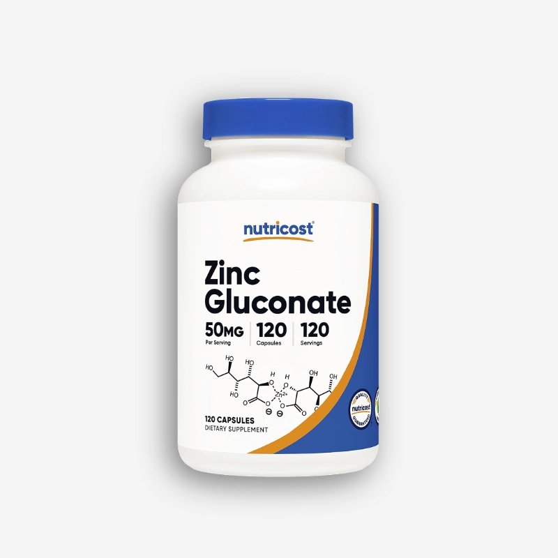 ZINC GLUCONATE 120 CAPSULAS - NUTRICOST