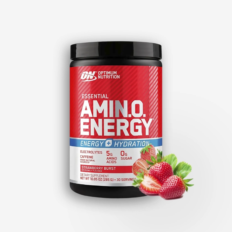 AMINO ENERGY + ELECTROLYTES 30 SERVICIOS SABOR STRAWBERRY BURST - OPTIMUM NUTRITION