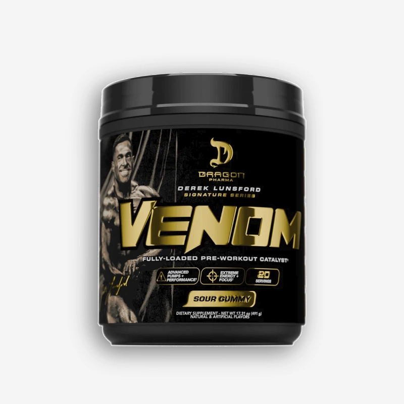 VENOM FULLY LOADED 20 SERVICIOS SABOR SOUR GUMMY – DRAGON PHARMA